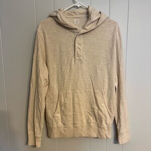 J.Crew three button‎ lightweight hoodie size M